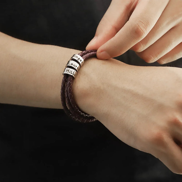 Bracelet With Fifteen Small Custom Beads