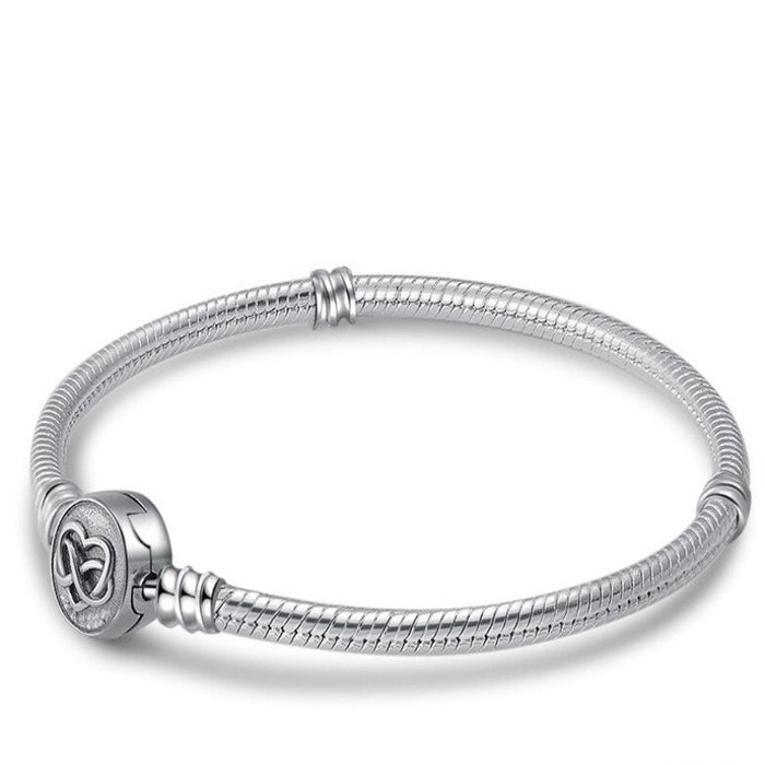 Sterling Silver Round Bracelet For Girls And Women