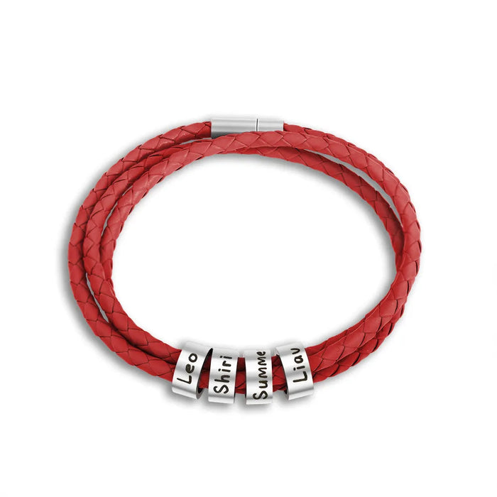 Bracelet With Six Small Custom Beads