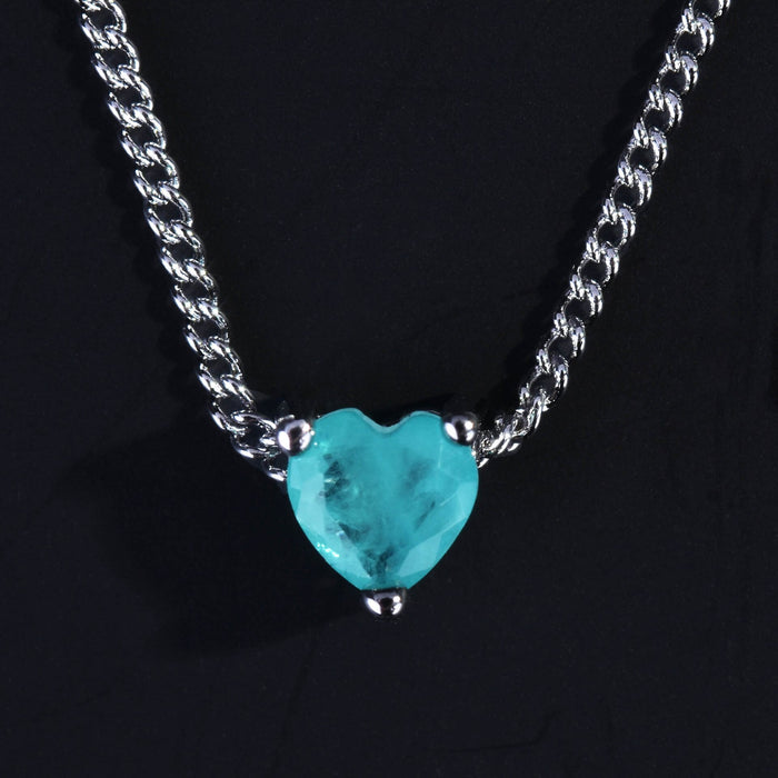 Blue Heart Pendant For Women