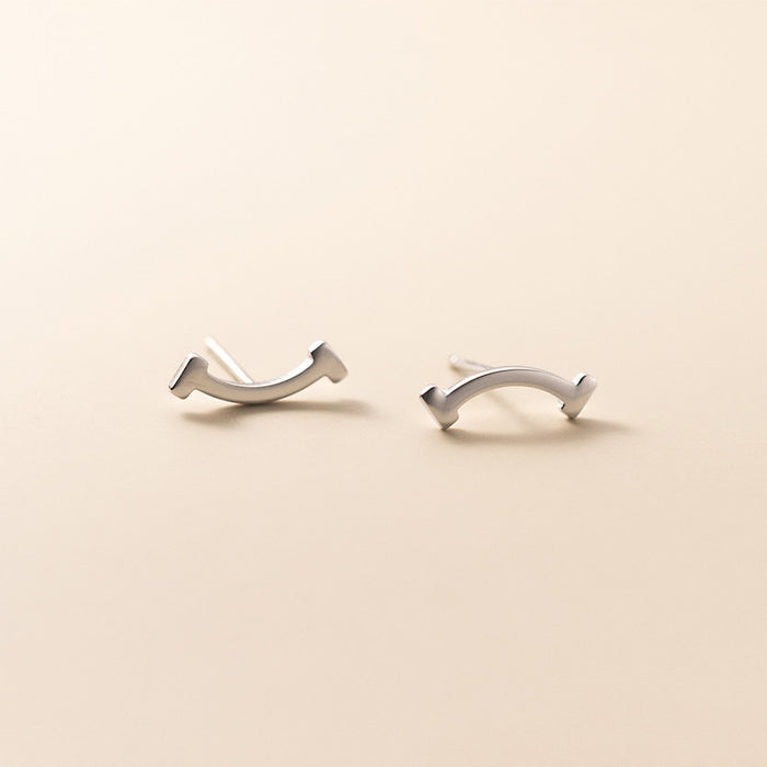 Sterling Silver Sweet Stud Earrings For Women