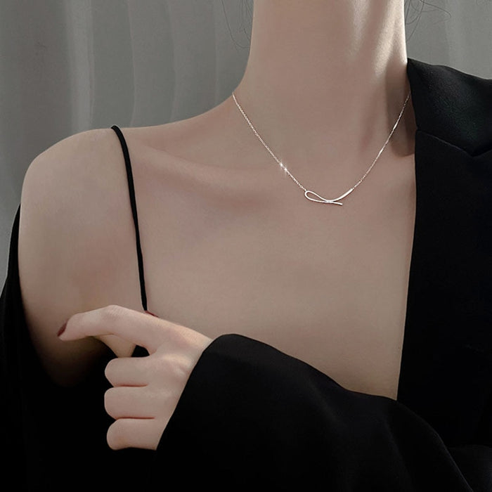 Sterling Silver Geometric Shape Necklace