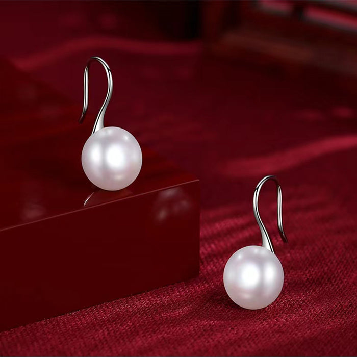 Sterling Silver Stud Pearl Earrings
