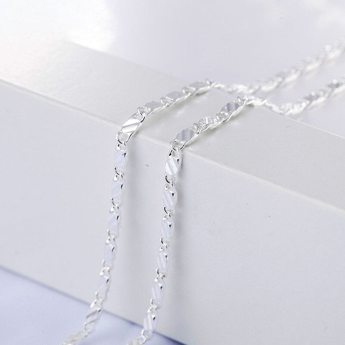 Sterling Silver Wedding Party Chain Necklace