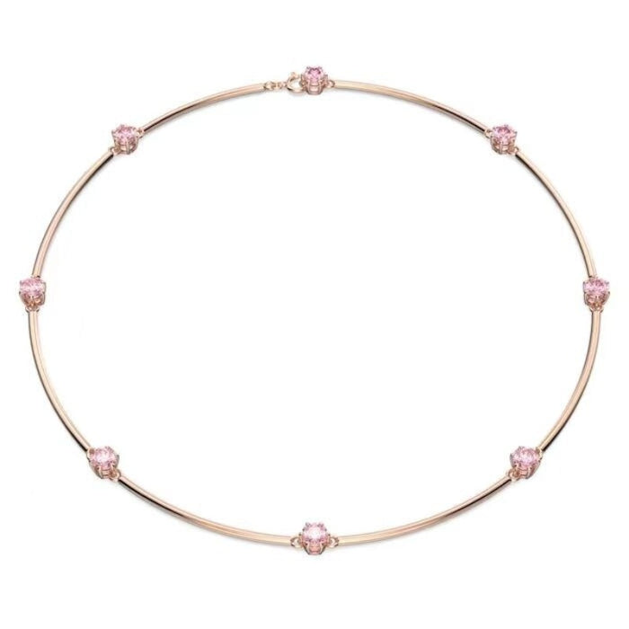 Crystal Charms Classic Necklace Jewelry Set