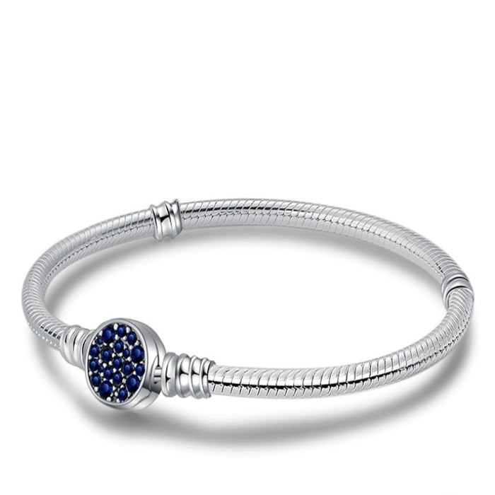 Sterling Silver Round Women Bracelet