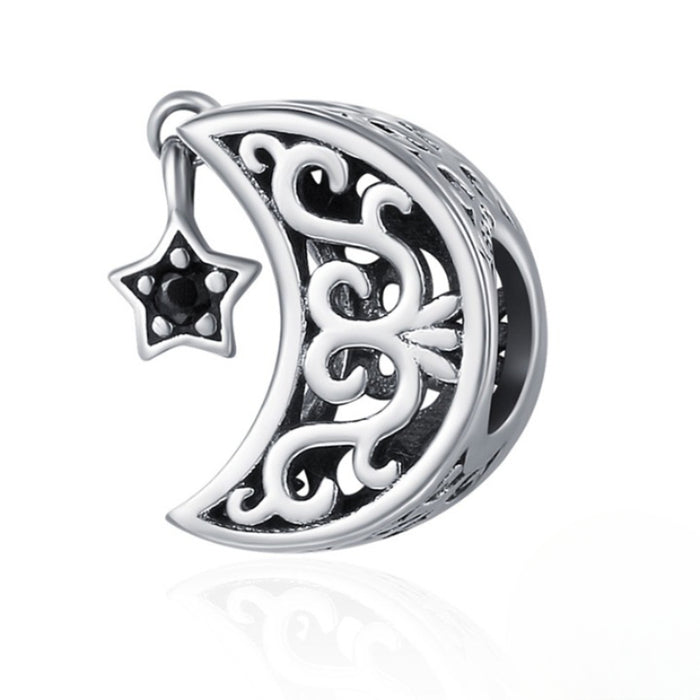Sterling Silver Vintage Round Charms For Women