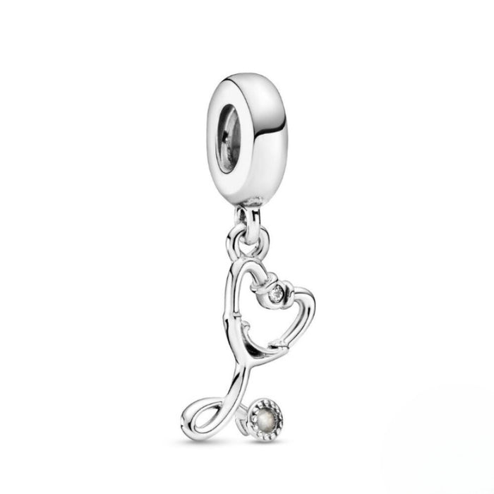 Sterling Silver Dangle Charm DIY Jewelry For Women