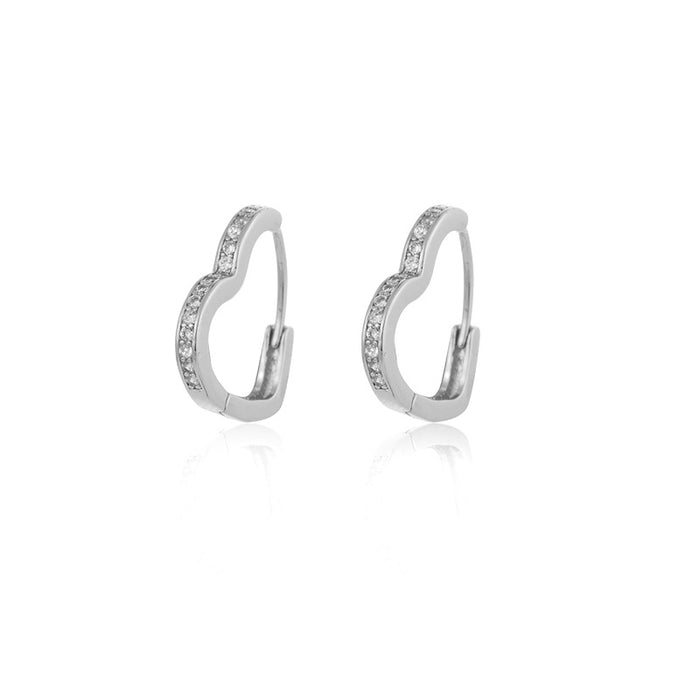 Zircon Tassel Stud Hoop Earrings For Women