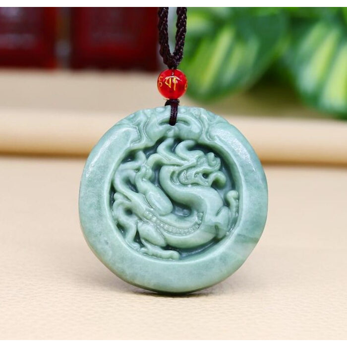 Jade Flowers Bloom and Wealth Pendant