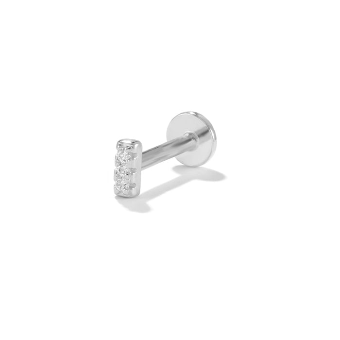 Sterling Silver Piercing Geometric Stud Earring
