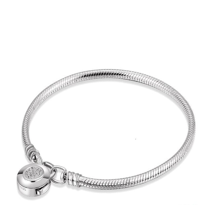 Sterling Silver Casual Charms Bracelet