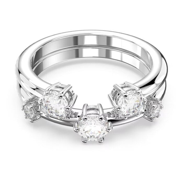 Crystal Charms Classic Rings Jewelry Set