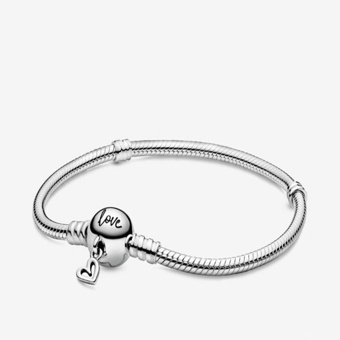 Sterling Silver Sparkling Chain Bracelet