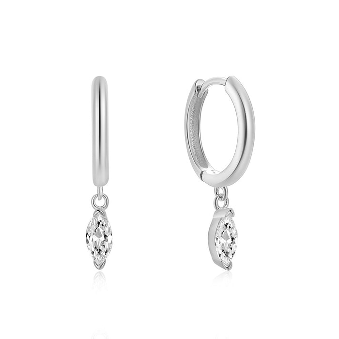 Sterling Silver Round Piercing Earrings