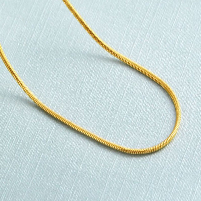 Long Chain Wave Necklace
