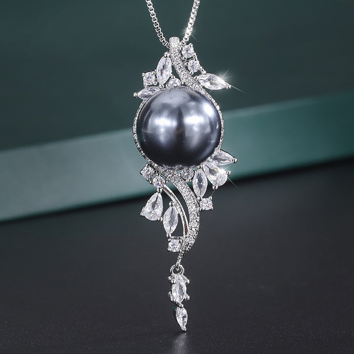 Pearl Pendant Chains Necklace For Women
