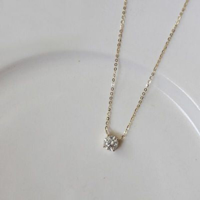 Sterling Silver Crystal Pendant Necklace