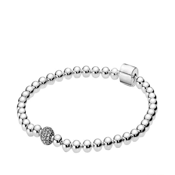 Sterling Silver Charms Shiny Bracelets