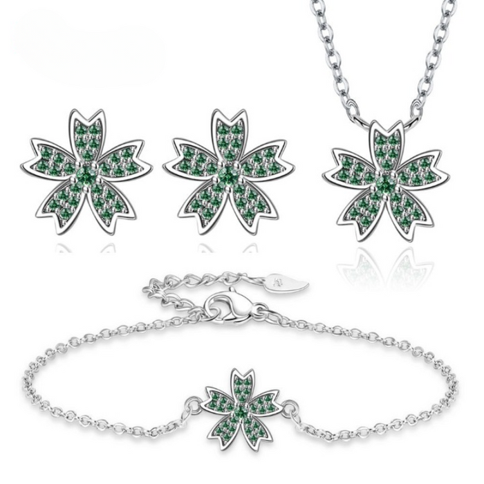Necklace Earrings Bracelet Bridal Jewelry Sets
