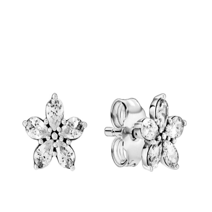 Sterling Silver Sparkling Charms Jewelry Earring