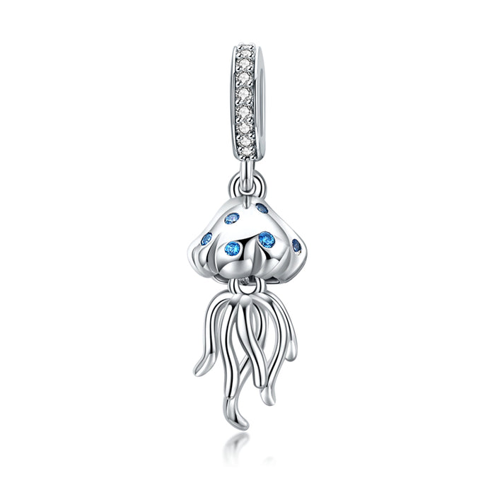 Sterling Silver Ocean Charm Fit Jewelry