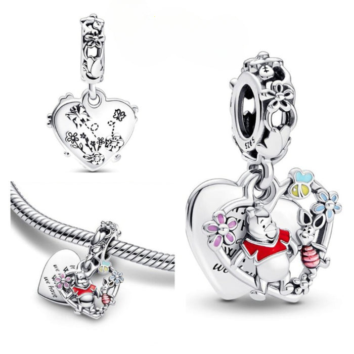 Sterling Silver Stitch Pandora Charm Jewelry For Women