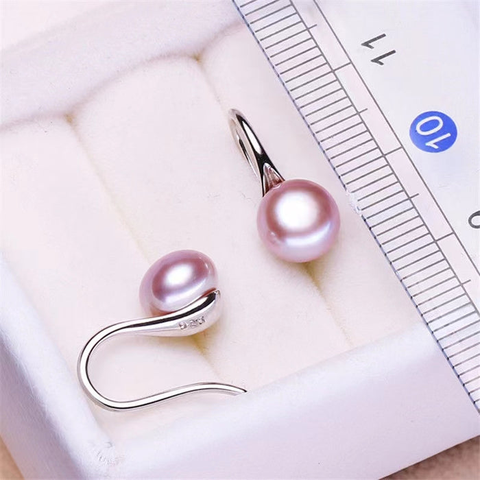 Sterling Silver Stud Pearl Earrings