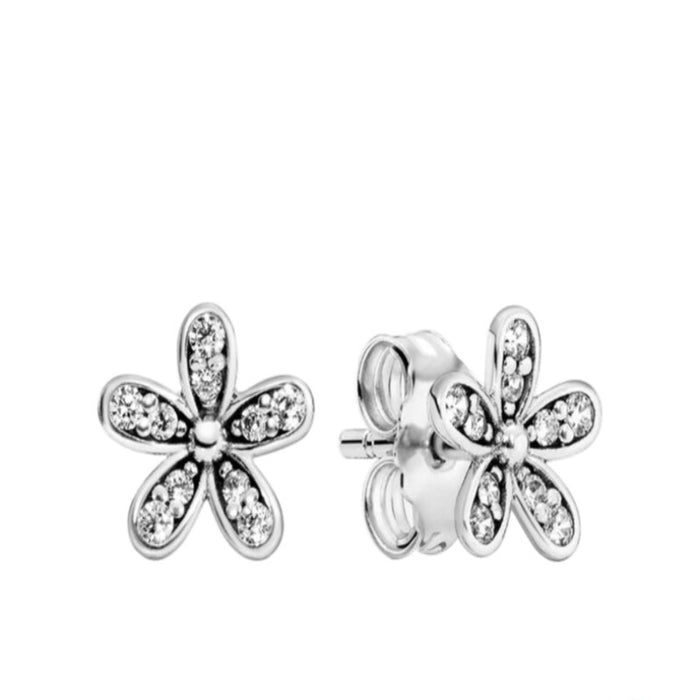 Silver Sparkling Charms Jewelry Women Earring