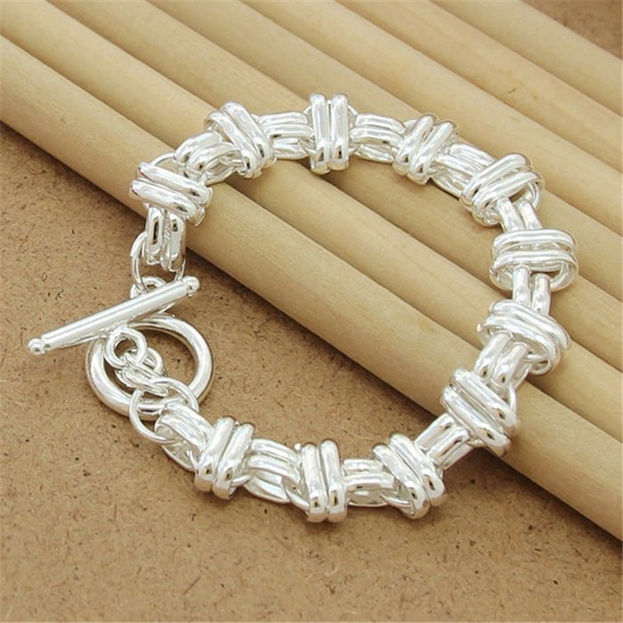 Sterling Silver Charm Jewelry Bracelet