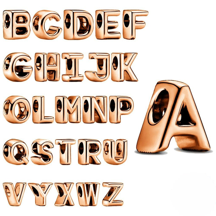 Sterling Silver A-Z Alphabet Letter Pandora Charm