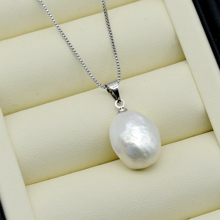 Natural Freshwater Pearl Silver Pendant