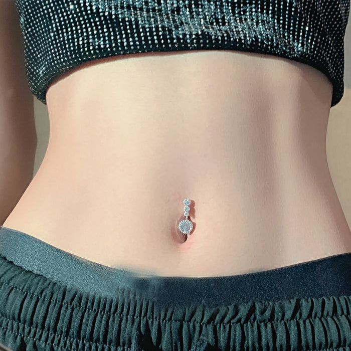 Sterling Silver Belly Button Rings Body Jewelry For Women