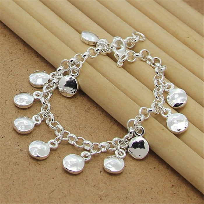 Sterling Silver Charm Jewelry Bracelet