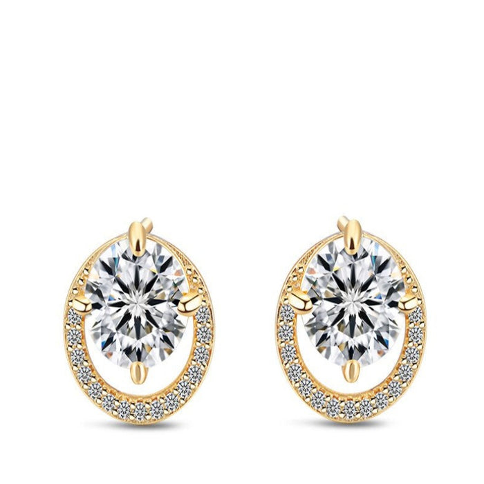 Sterling Silver Charm Double Hoop Earrings For Women