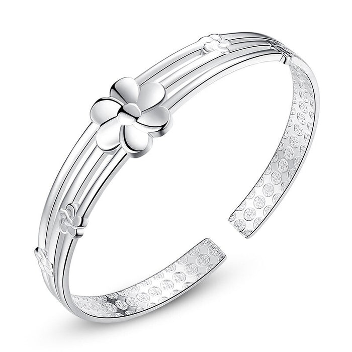 Sterling Silver Opening Adjustable Bracelet