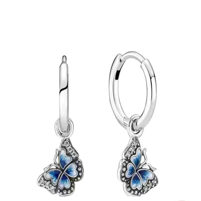 Sterling Silver Charms Sparkling Earring