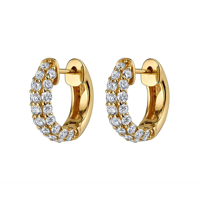 Stud Zircon Piercing Drop Hoop Earrings