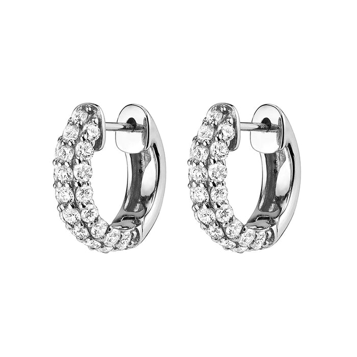 Stud Zircon Piercing Drop Hoop Earrings