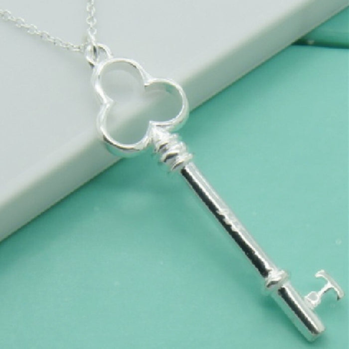 Sterling Silver Crystal Pendant Necklace For Women