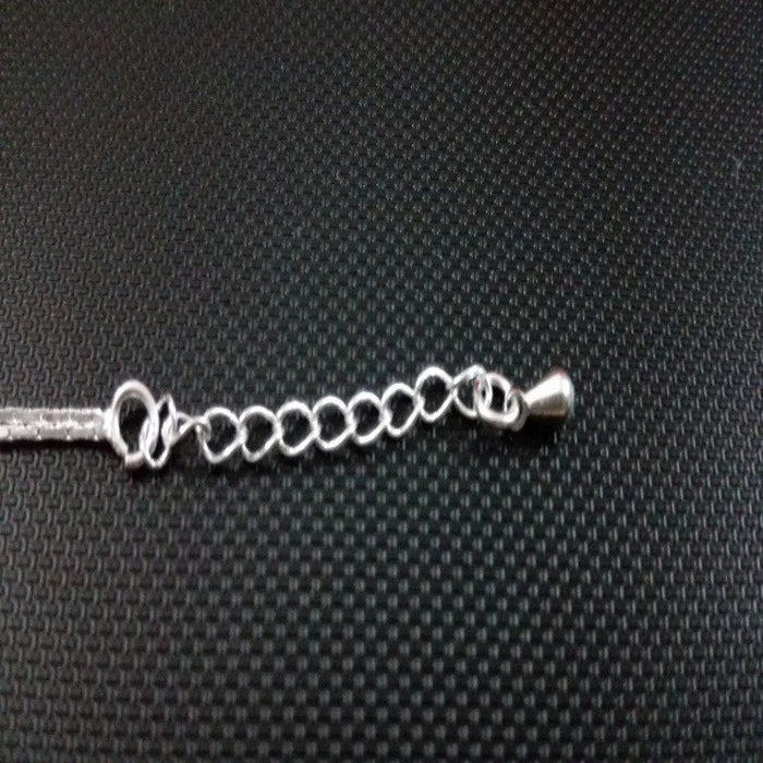 Sterling Silver Crystal Heart Anklet For Women