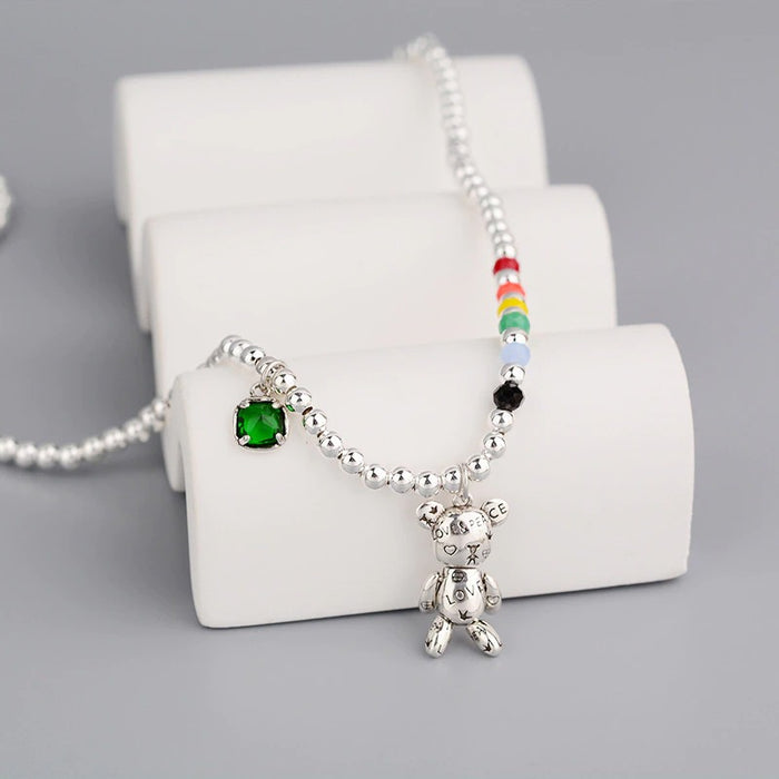 Bead Chain Bracelets Necklace Jewelry Set