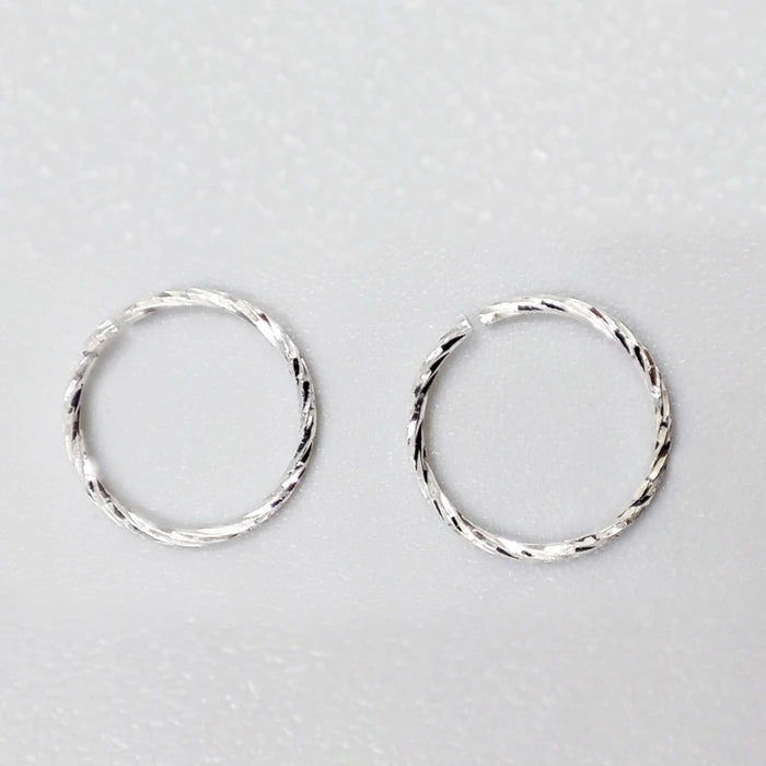 Sterling Silver Twist Nose Ring For Women