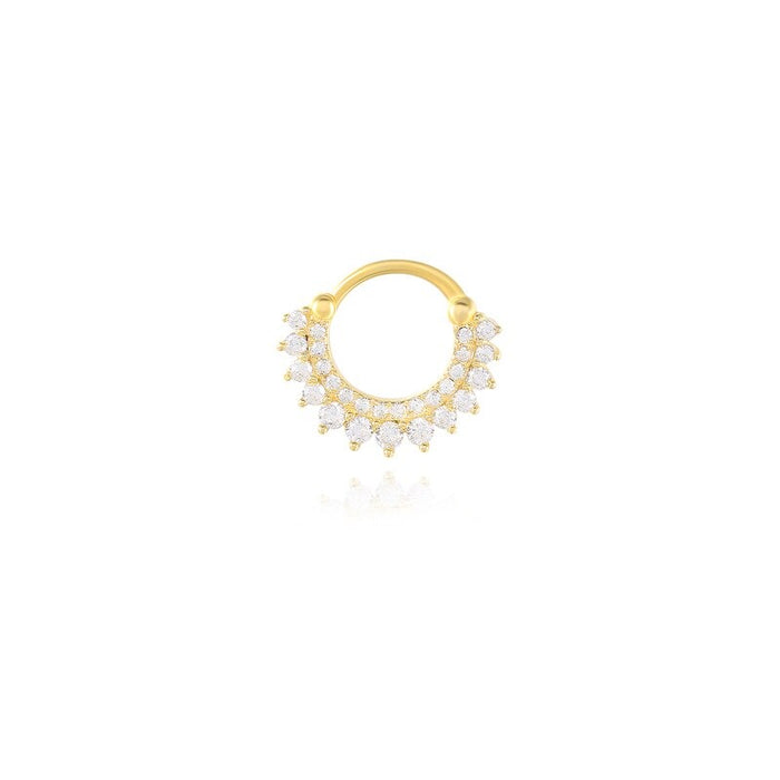 Sterling Silver Zircon Colorful Nose Ring For Women