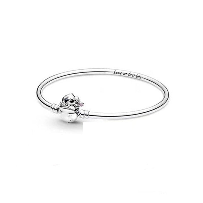 Sterling Silver Bracelet With Cute Charm For Women