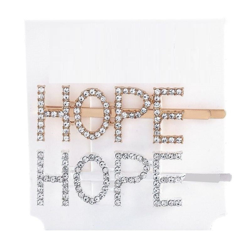 Letter Hair Clip Headwear For Women