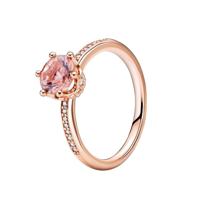 Sterling Silver Zircon Wedding Ring For Women