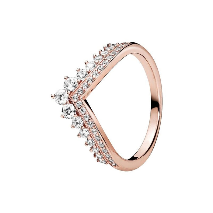 Sterling Silver Zircon Wedding Ring For Women