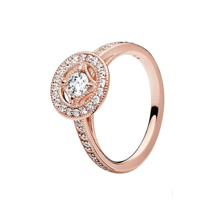Sterling Silver Zircon Wedding Ring For Women