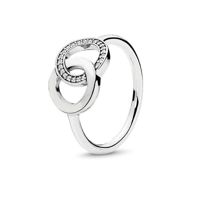 Sterling Silver Stylish Sparkling Ring For Women